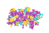 Naklejki z pianki PVC48 Alfabet Brewis